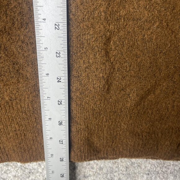 AllSaints Sweater Mens Medium Brown Oversized Fit Wool Alpaca Blend Crewneck - Picture 2 of 6